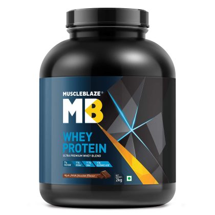 MuscleBlaze 100% Whey Protein (Rich Milk Chocolate, 4lb)