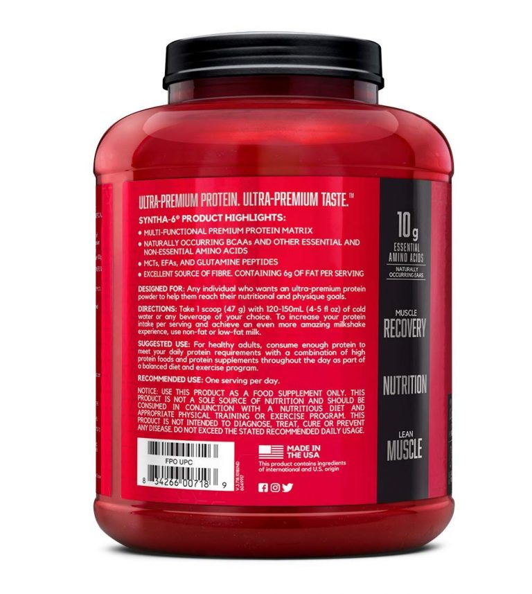 Bsn Syntha 6 Protein Powder 5lbs 227kg Nutriara 9060