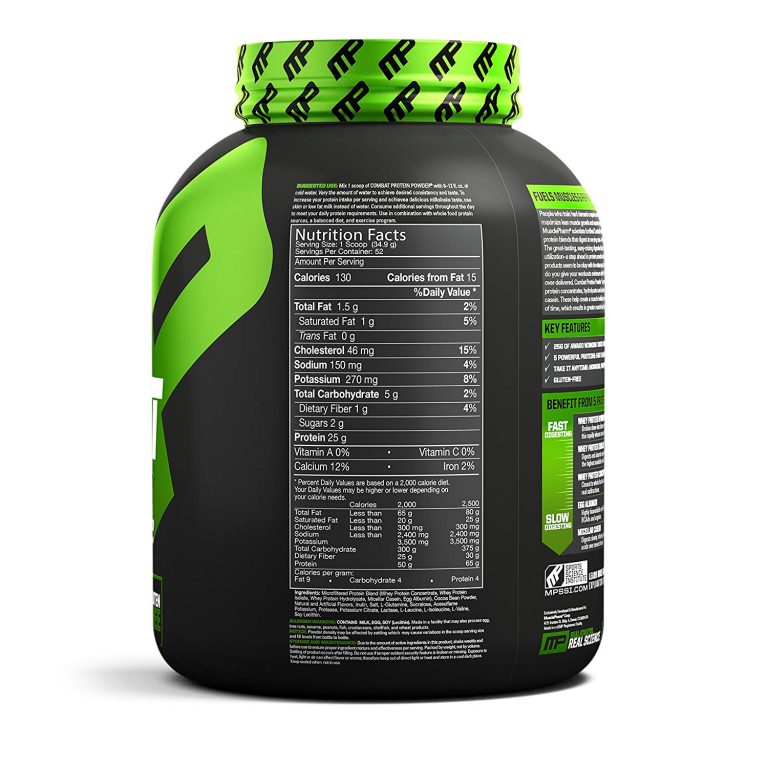 MusclePharm Combat Protein Powder 4Lbs