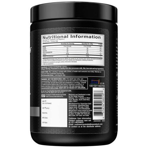 MuscleTech Platinum 100% Creatine - 83 Servings - Image 3