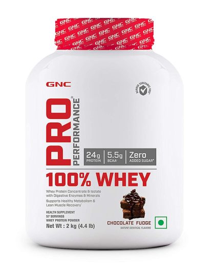 GNC Pro Performance 100% Whey Protein – Chocolate, 4.4Lb