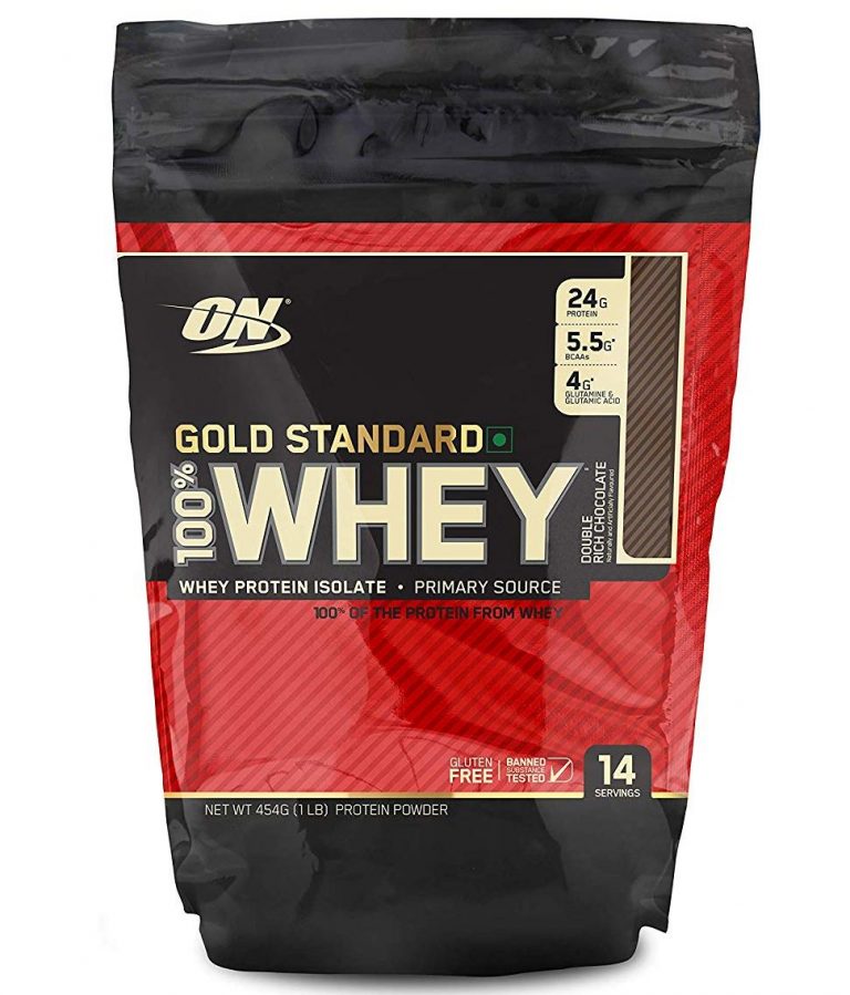 nutriara Optimum Nutrition (ON) Gold Standard 100% Whey Protein Powder - 1 lb